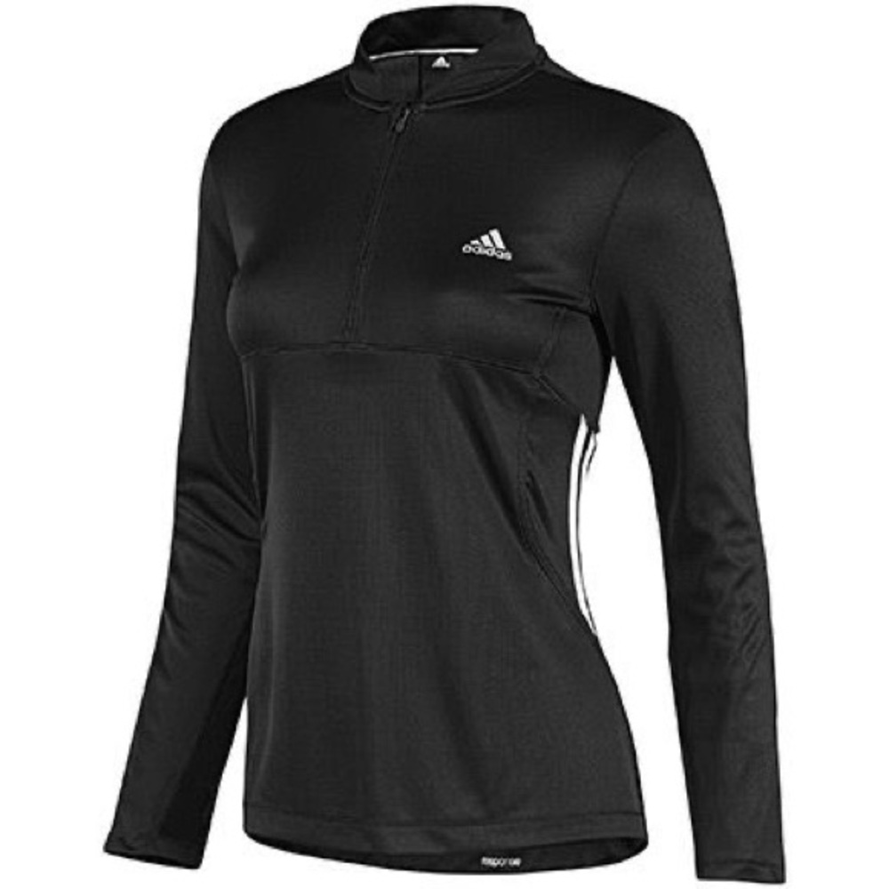 Sporty Black Adidas Long Sleeve Top, great condition